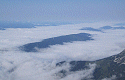 z mora hmly sa vynára pohorie Roßbrand 1770 m